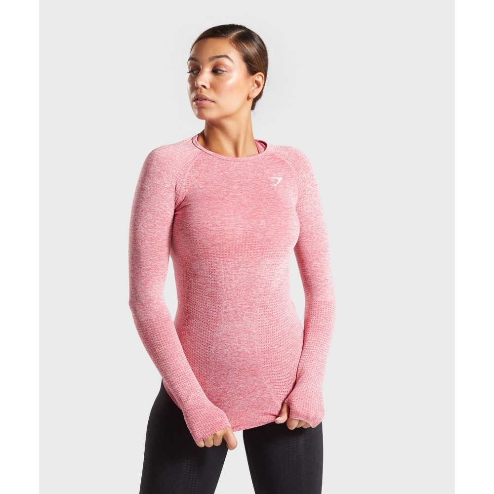 Gymshark Vital Seamless Long Sleeve Pink Shirt